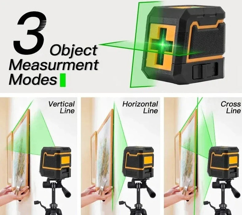 Hilda 2 Line Laser Level Self Leveling Green Laser Beam