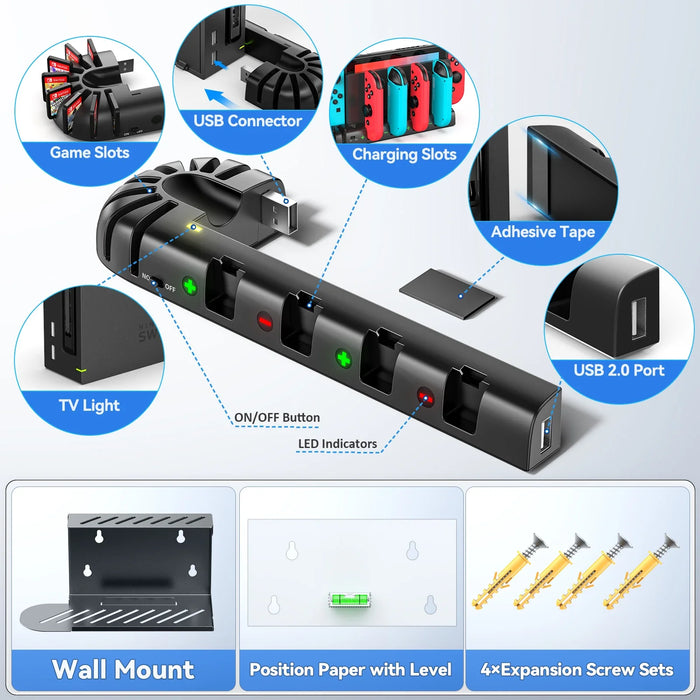 Switch Controller Charging Station For Nintendo Switch Oled Joycons