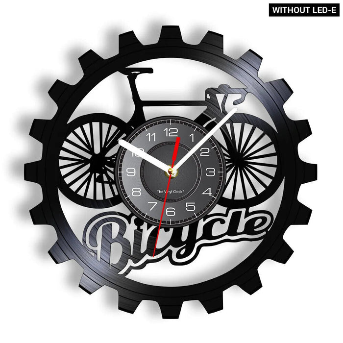 Retro Mountain Bike Vinyl Record Wall Clock