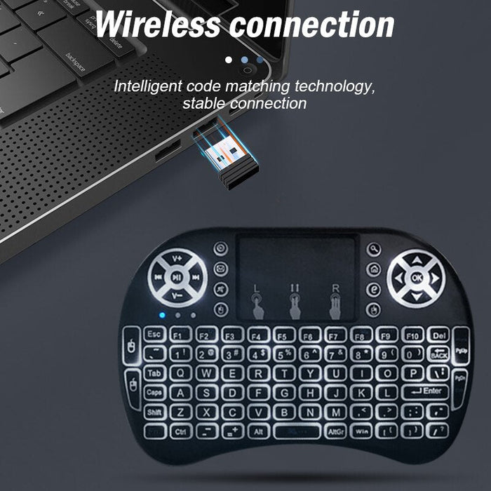 Wireless Mini Keyboard Flight Mouse 2 4g Large Touchpad Digital Computer Dry Battery USB Charging Dual Purpose Keyboard