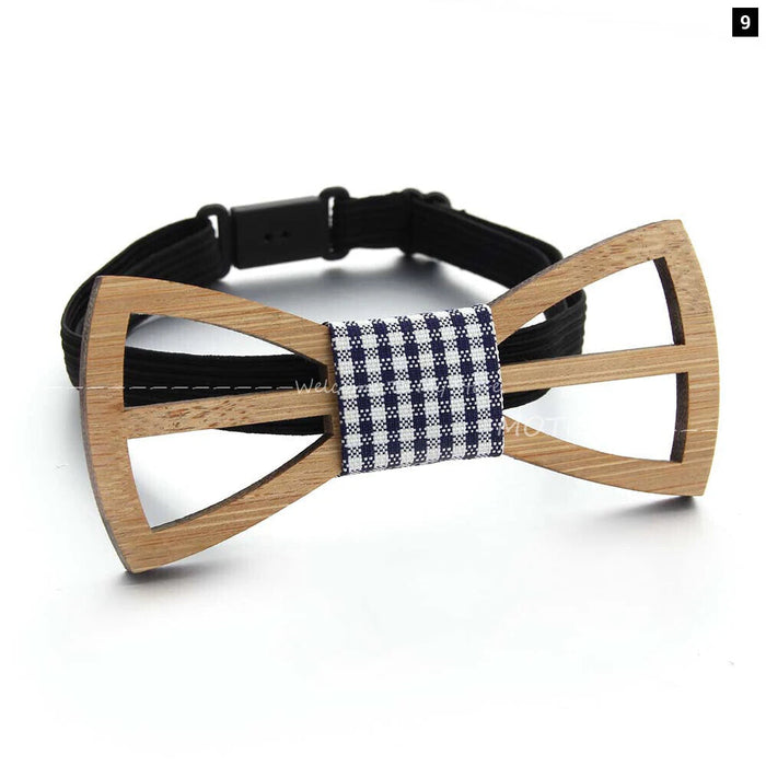 Wooden Hollow Out Bowtie For Parties Weddings And Gifts