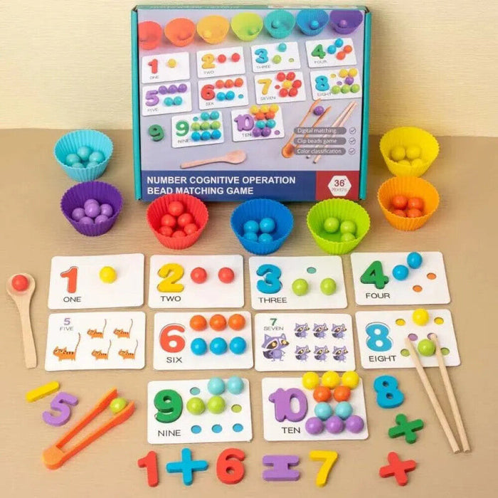 Montessori Math Props For Baby Cognitive Pairing Puzzle