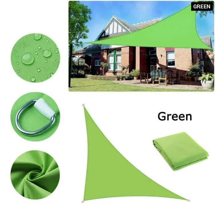 Waterproof Sun Shelter Triangle Sunshade Protection Outdoor Cover Garden Patio Pool Shade Sail Awning 420D