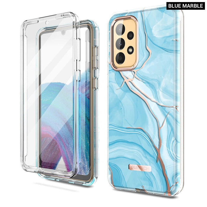 Marble Rugged Case For Samsung Galaxy A33 5G Full Body Protection