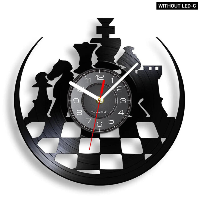 Chess Club Wall Clock