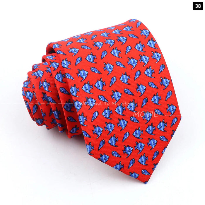 Musical Geometry Necktie Mens Blue Polyester Tie For Business And Party Wear