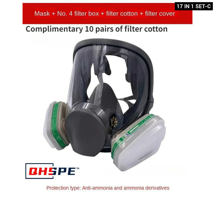 Full Face Anti Fog Gas Mask For Industrial Painting And Safety