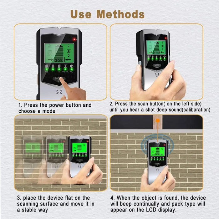 5 In 1 Wall Scanner For Studs Wires And Metal