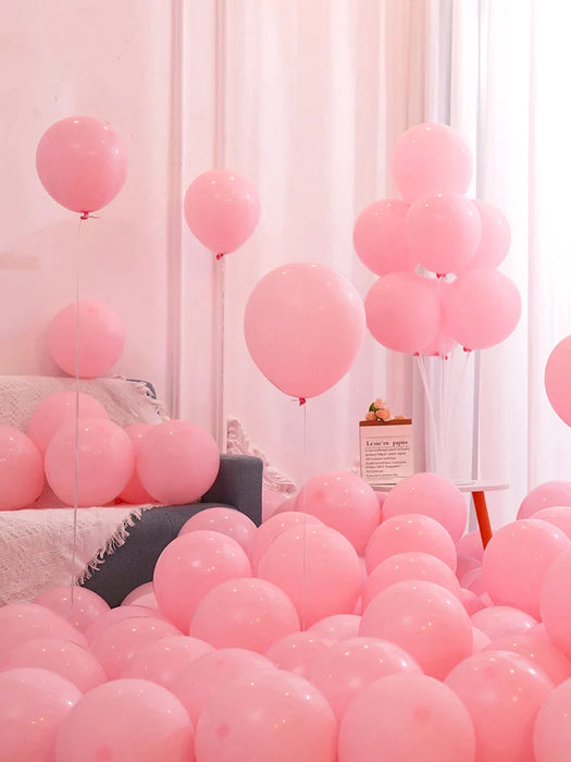 20 Red Pink And White Latex Balloons For Diy Engagement