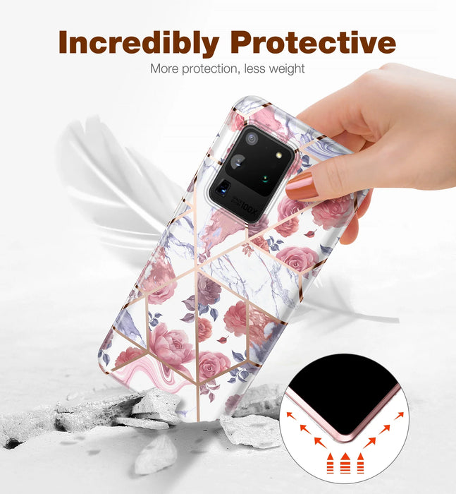 Samsung Galaxy S20 Ultra Case Shockproof Full Body Protection With Built In Screen Protector