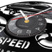 Retro Vinyl Record Speed Boat Wall Clock