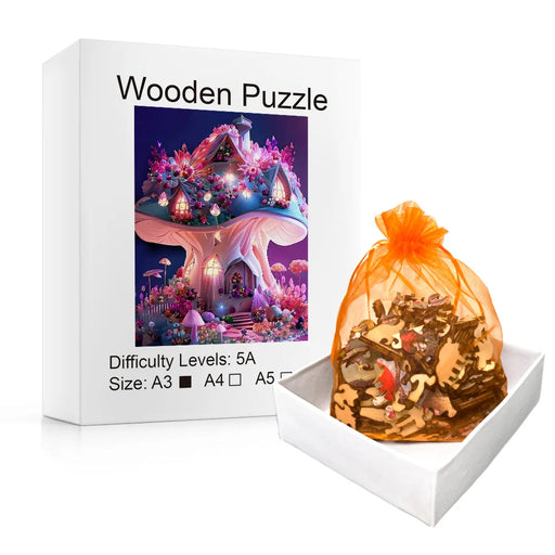 Mushroom Shaped Wooden Puzzle