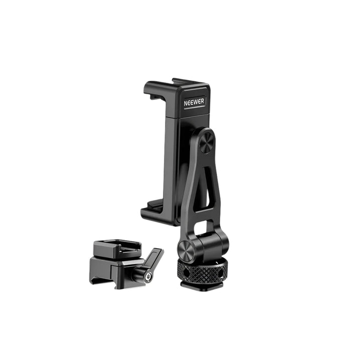 Metal Phone Tripod Mount With Cold Shoe & Nato Clamp For Dji Gimbals Iphone 15 Compatible