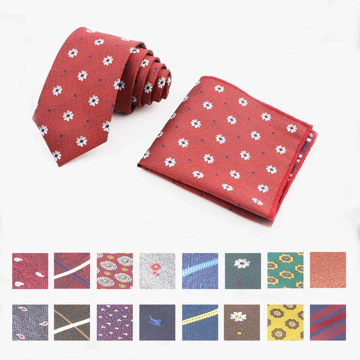 Mens Fashion Tie And Pocket Square Set For Business Weddings And Gifts