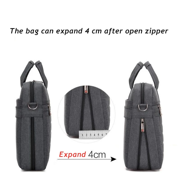 For Macbook Air Pro Notebook Mens 13.3,14,15.6,17.3 Inch Shoulder Case Shockproof Messenger Laptop Bag