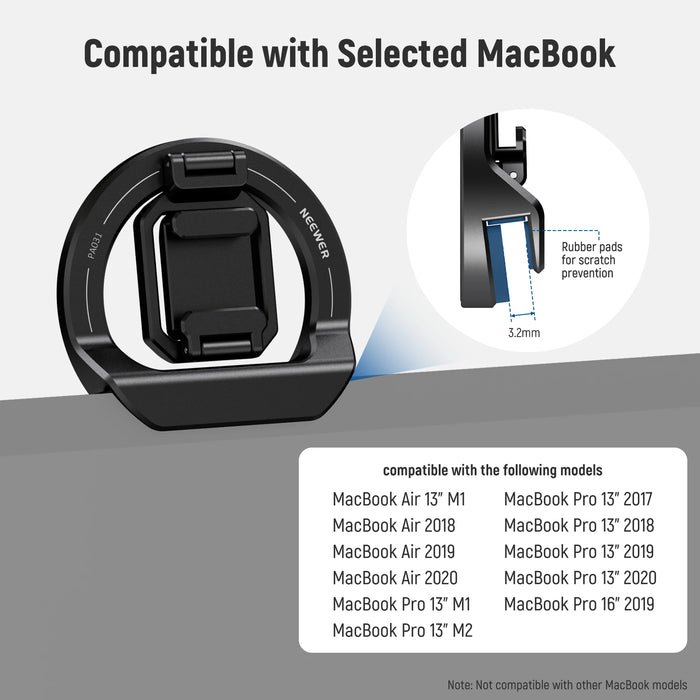 Foldable Magsafe Phone Mount With Cold Shoe For Iphone & Macbook Under 50 Characters