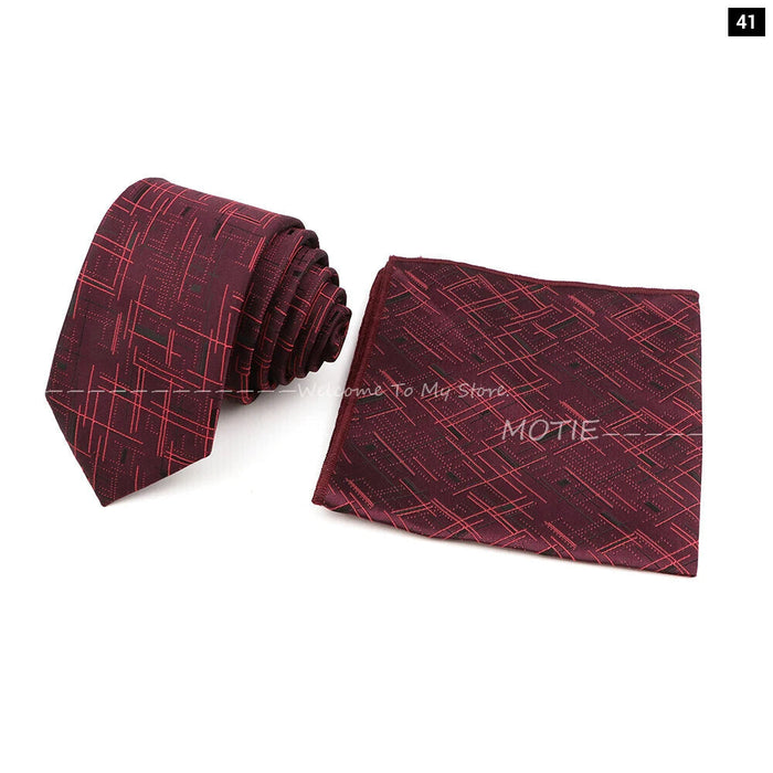 Top Quality 6Cm Bowtie Set Red Pink For Weddings And Parties