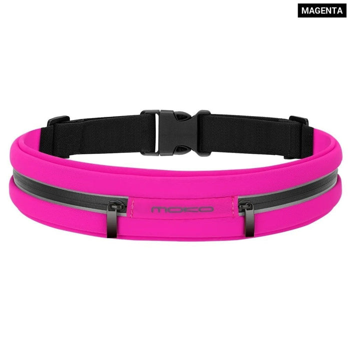 Sweatproof Reflective Slim Waist Fitness Running Belt