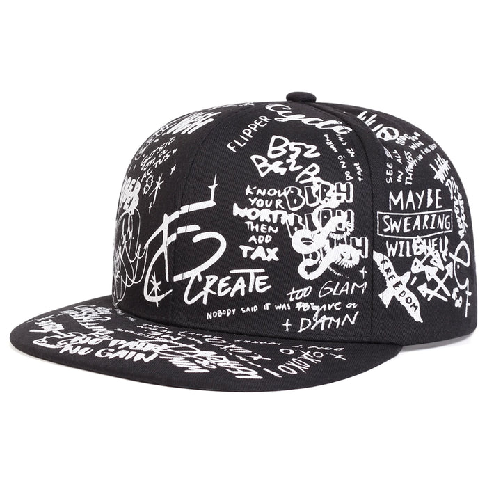 Graffiti Print Hip Hop Hat