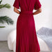 V Neck Chiffon Maxi Dress for Women