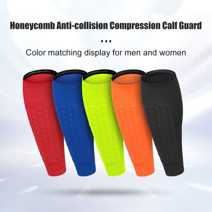 2Pcs/Pair Honeycomb Soccer Shin Leg Sleeves Protector For Football