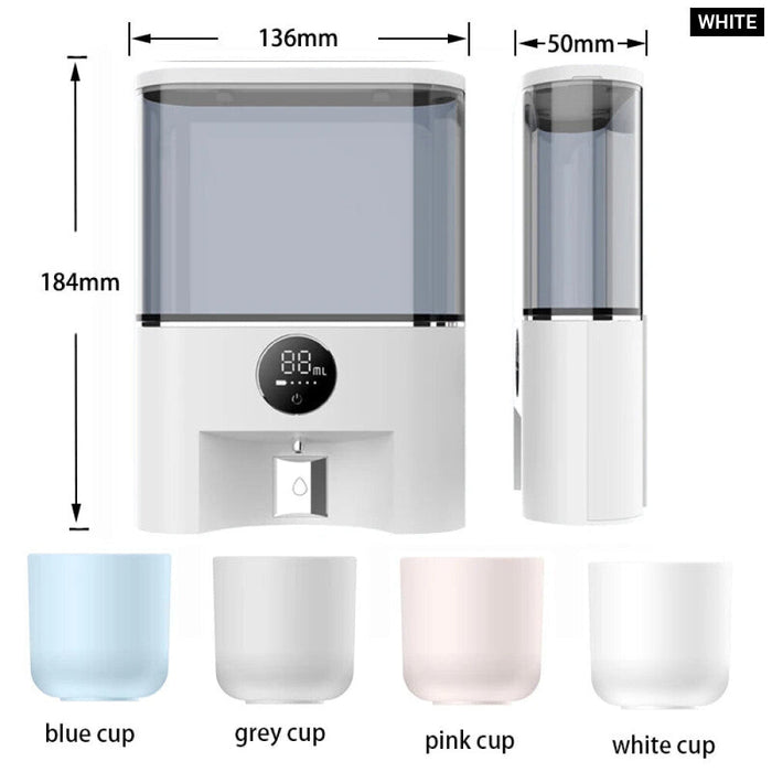 500Ml Usb Rechargeable Wall Mounted Mouthwash Dispenser