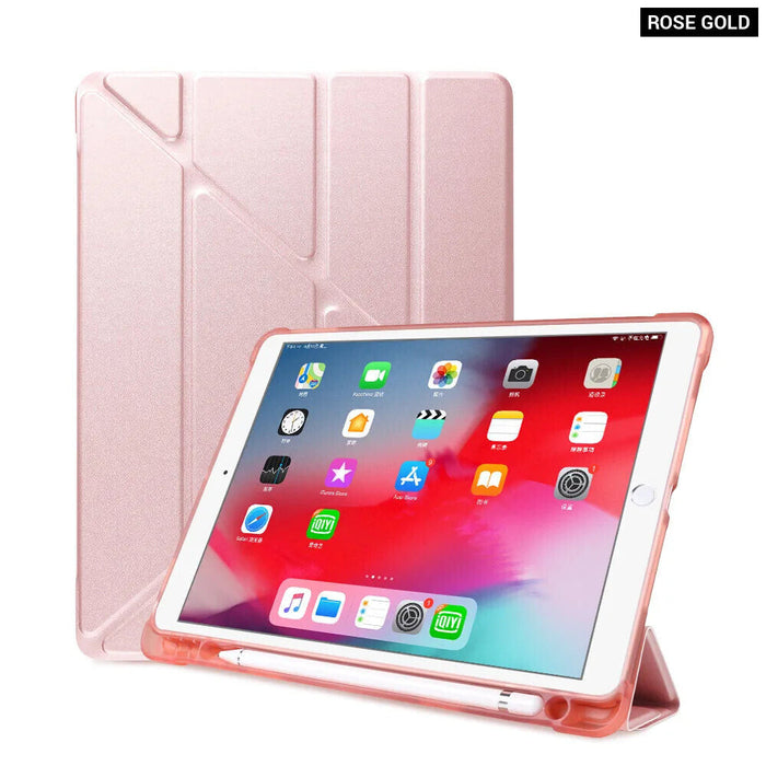 Smart Multi Fold Case For Ipad Air 5 4 With Pencil Holder 10.9 Inch A2316 A2588