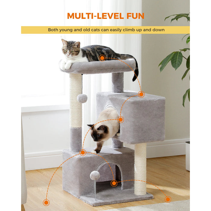 80Cm Cat Tower Double Condo Perch