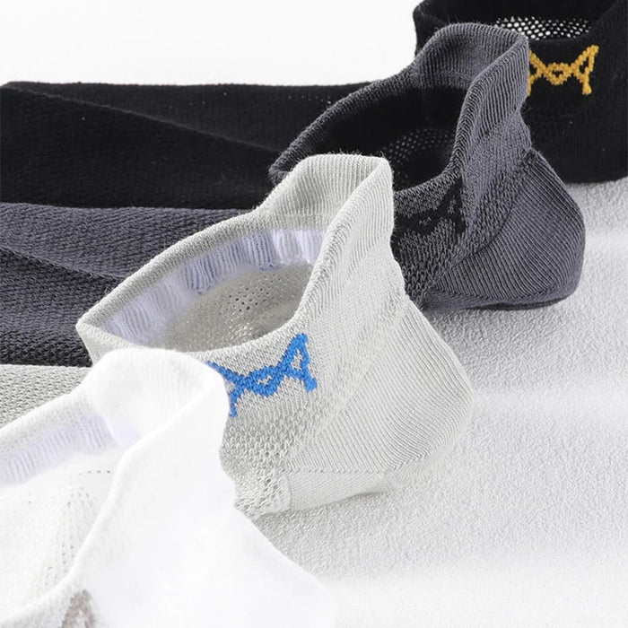 5 Pairs Mens Breathable Ankle Socks