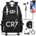Unisex Cr7 Football Casual Daypack School Bag