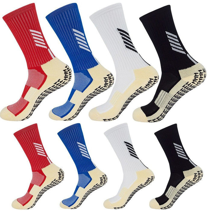 1 Pair Non-skid Anti-slip Athletic Sock With Grips For Yoga Gym