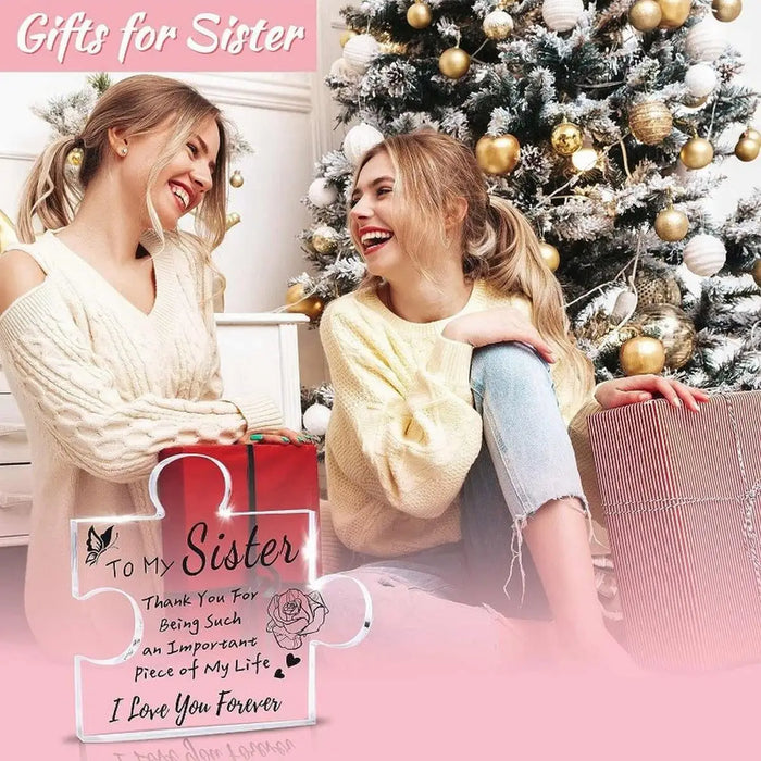 Sister's Birthday & Christmas Puzzle Plaque Perfect Gift!