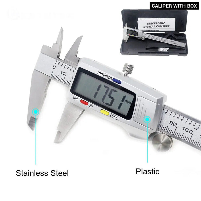 6 Stainless Steel Digital Vernier Caliper