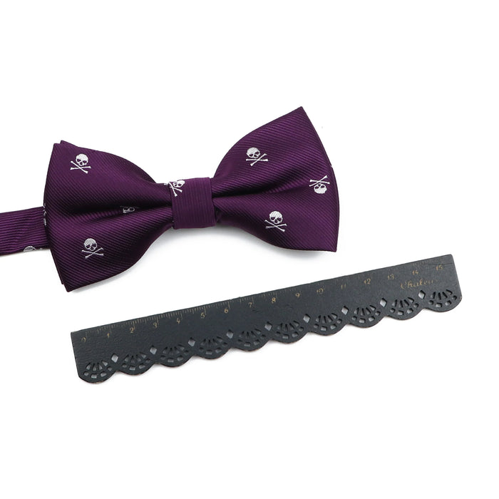 Skull Bowtie For Men Weddings And Cosplay