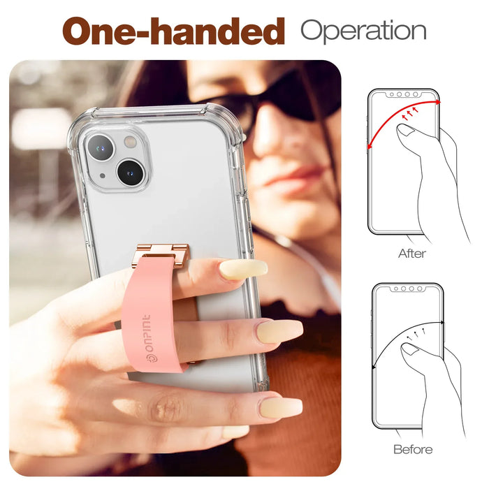 Universal 2 In 1 Finger Loop Holder Kickstand For Smartphones