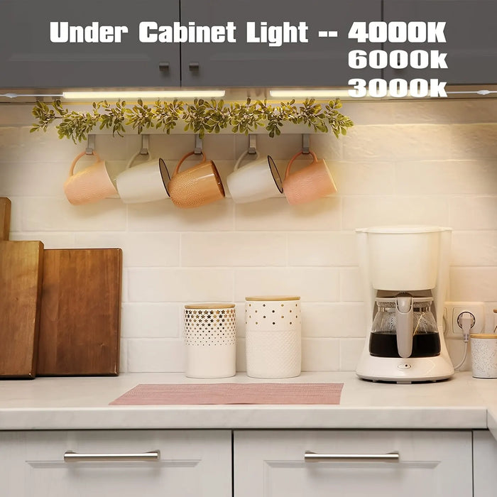 Dimmable Led Under Cabinet Light With Usb Plug 3 Colour Options Magnetic Strip Kitchen Bedroom Night Light