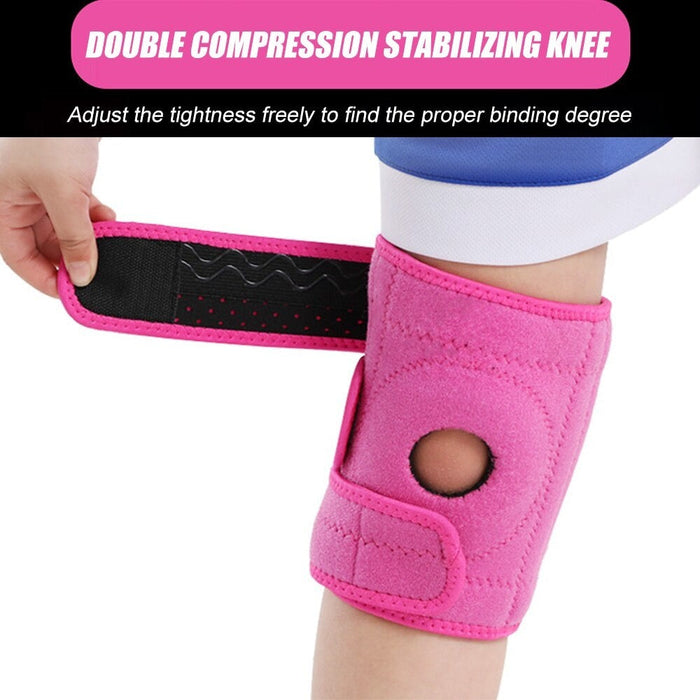 Adjustable Knee Brace with Silicone Pads for Cycling Basketball Football