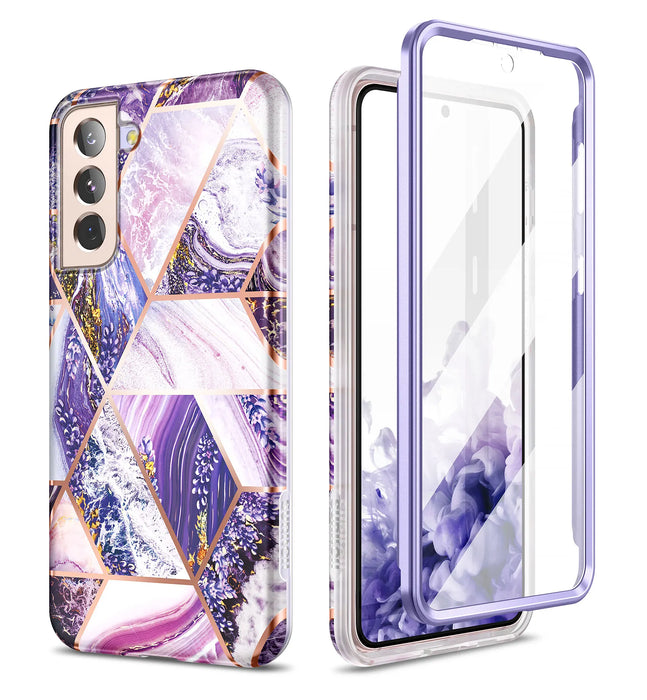 Shockproof Glitter Marble Case For Samsung Galaxy S21Plus 6.7
