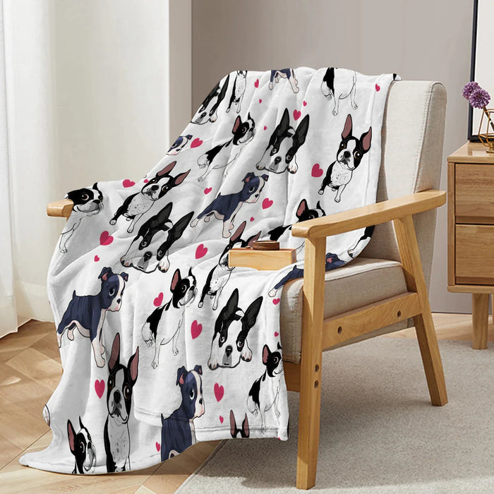 Pug Dog Blanket Soft Flannel Fleece Throw For Bed Couch