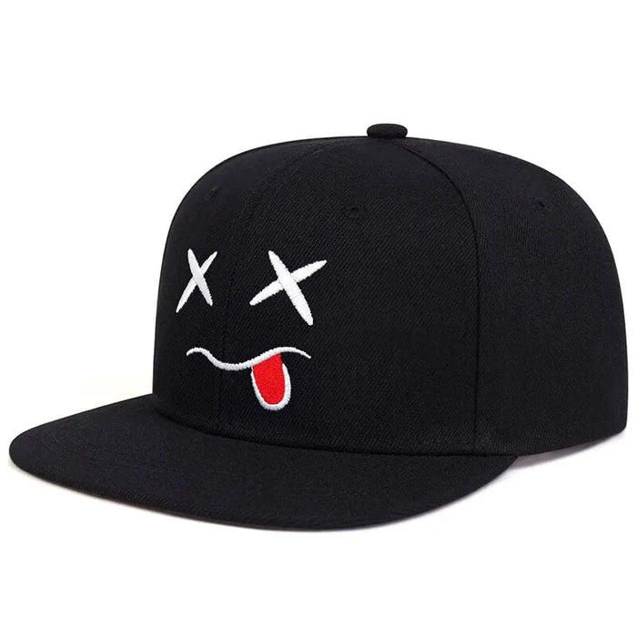 Ghost Expression Embroidered Baseball Cap / Hat