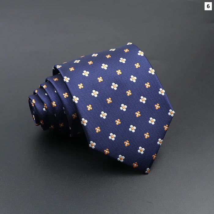 Blue Plaid Striped Tie 8Cm Classic Necktie For Mens Fashion For Daily Wear Weddings And Gifts