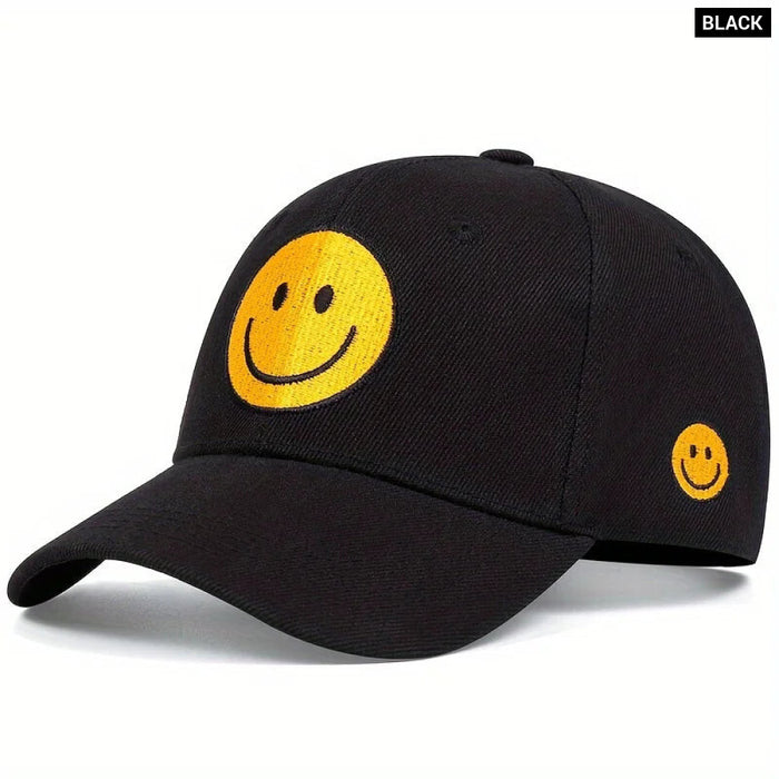 Adjustable Smiling Face Baseball Cap / Hat For Outdoor Wear