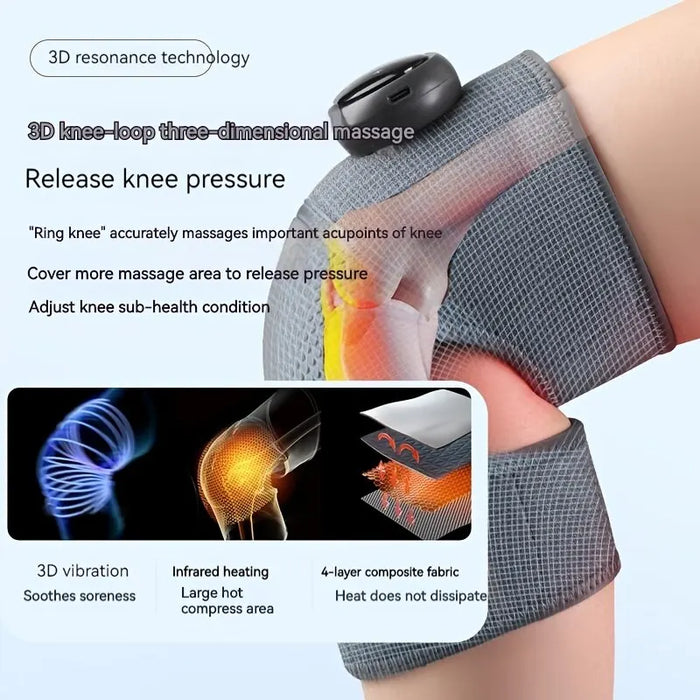 Adjustable Heated Knee And Shoulder Massager Relax Legs