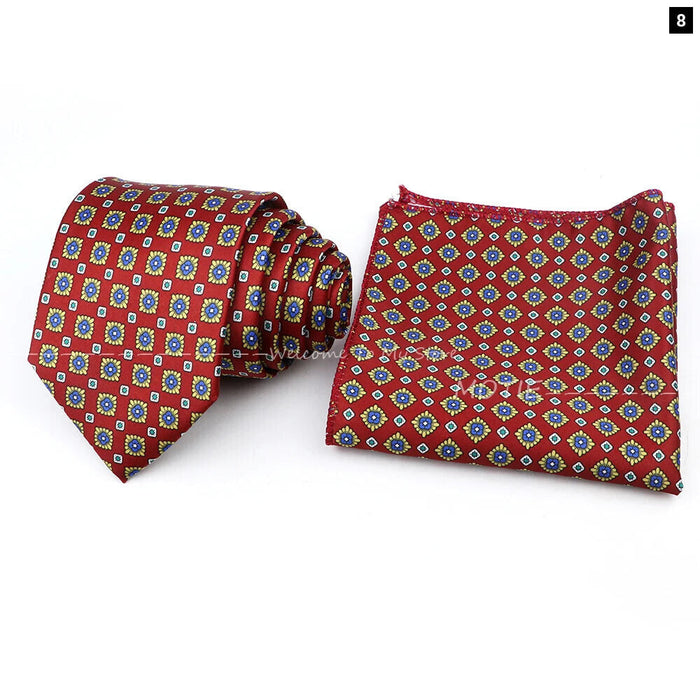 Paisley Jacquard Tie Set For Office Or Wedding