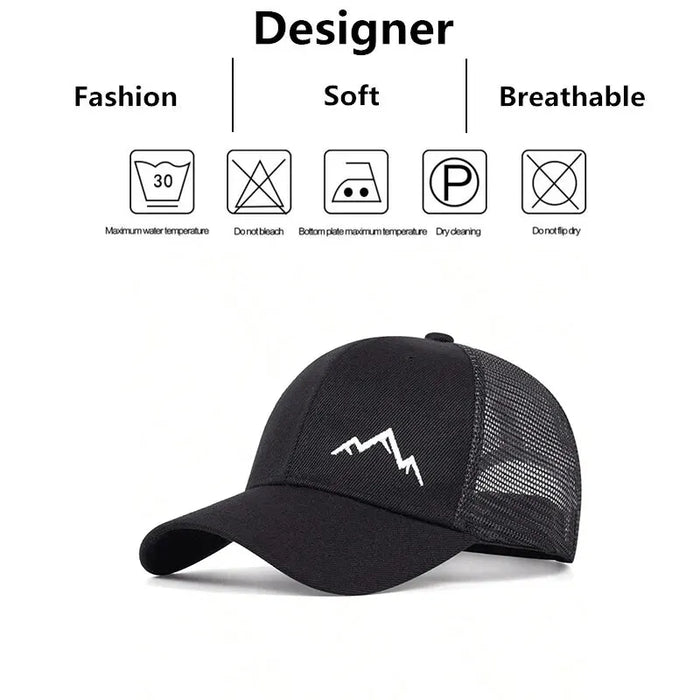 Adjustable Mountain Range Baseball Cap / Hat For Outdoor Sun Protection