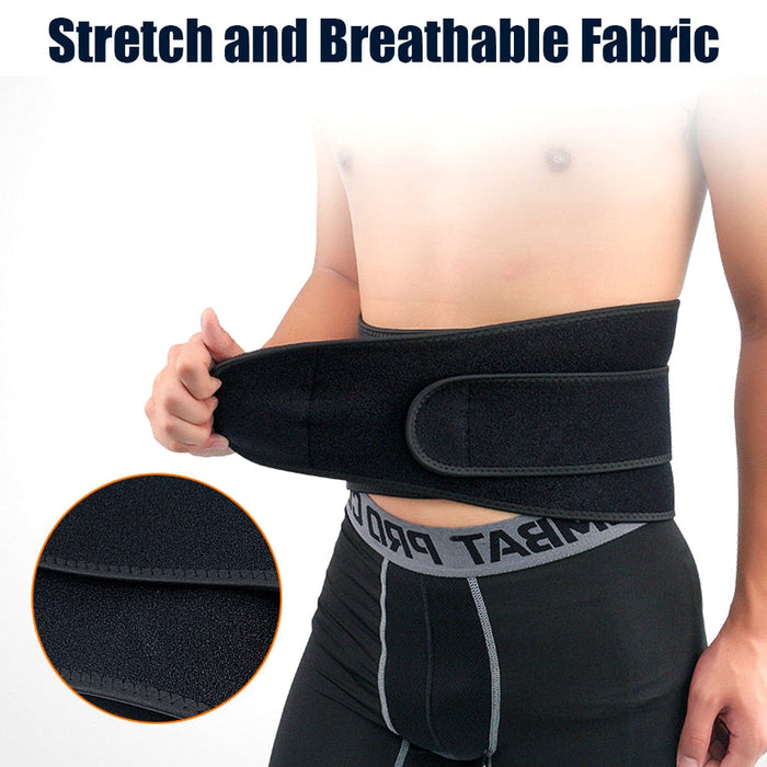 Breathable Dual Adjustable Compression Waist Support Belt For Sports Safety Protection