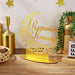 Golden Moon Acrylic Ramadan Decor For Home