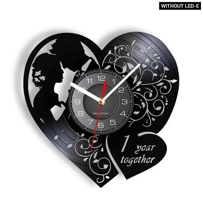 Custom Vinyl Record Wedding Clock