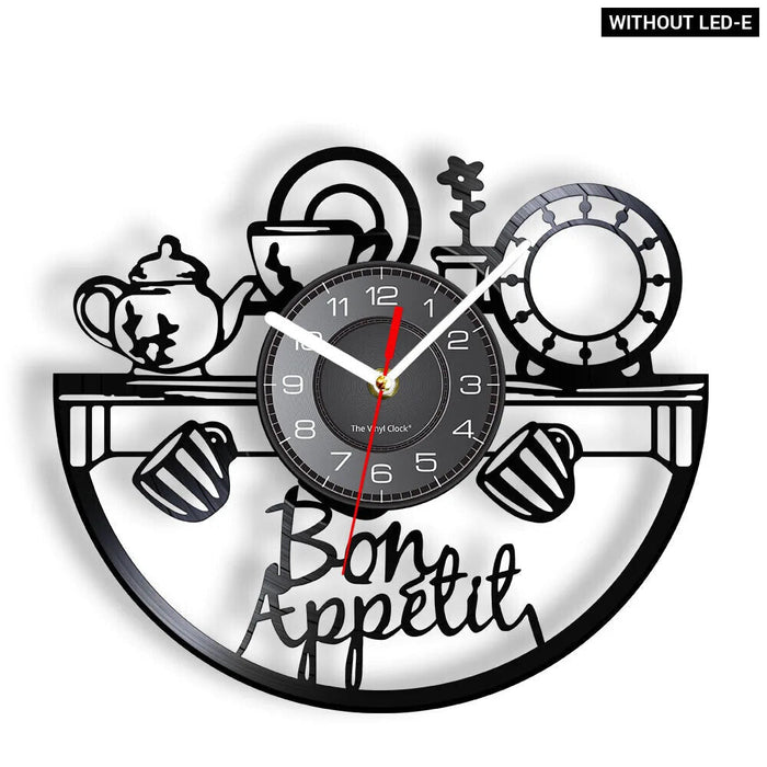 Teapot Vinyl Record Wall Clock