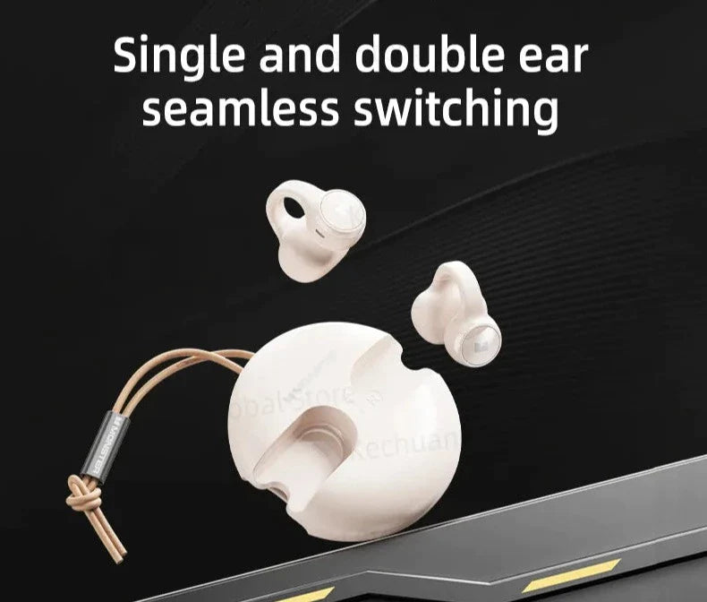 Wireless Bluetooth 5.3 Xkt21 Clip-On Touch Control Gaming Earphones With Earbuds Earclip & Long Standby